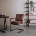 Ferro Sessel - Stoff Savannah dunkelbraun - Tower Living