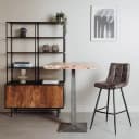 Navarra Barhocker - Stoff Anthrazit - Tower Living