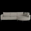 Prescot 2 5-AR + Chaise L - Sahara 400 Espresso - Tower Living