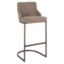 Barhocker Bolton brauner Tweed (2er Set) - Richmond Interiors