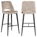 Barstuhl Tabitha trendy natur feuerhemmend - Richmond Interiors