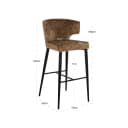 Barhocker Taylor brandy fusion feuerhemmend - Richmond Interiors
