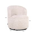 Lounge-Sessel Jackie lovely cream drehbar für Kinder - Richmond Interiors