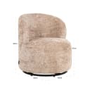 Lounge-Sessel Jackie sheep natural drehbar für Kinder - Richmond Interiors