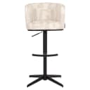 Barstuhl Cheyenne beige graffic drehbar - Richmond Interiors