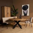 Runder Esstisch Dakota Natur-Mangoholz 140 cm - Starfurn