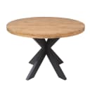 Runder Esstisch Dakota Natur-Mangoholz 120 cm - Starfurn