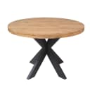 Runder Esstisch Dakota Natur-Mangoholz 130 cm - Starfurn