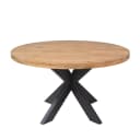 Runder Esstisch Dakota Natur-Mangoholz 140 cm - Starfurn