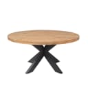 Runder Esstisch Dakota Natur-Mangoholz 150 cm - Starfurn