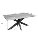 Baumstammtisch Dakota Natur-Mangoholz 160 cm - Starfurn