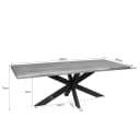 Baumstammtisch Dakota Natur-Mangoholz 160 cm - Starfurn