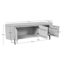 TV-Möbel Solana Sand Mangoholz 165 cm - Starfurn