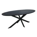 Ferris Eiche Esstisch | Oval 210 cm | Schwarz - Starfurn