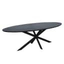Ferris Eiche Esstisch | Oval 210 cm | Schwarz - Starfurn