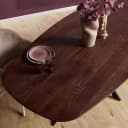 Ferris Eiche Esstisch | Dänisch Oval 280 cm | Braun - Starfurn