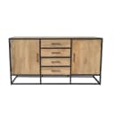 Sideboard Dakota Natur-Mangoholz 165 cm - Starfurn