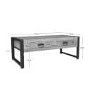 Couchtisch Britt | 120 cm | zwei Schubladen - Starfurn