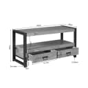 Quadratischer Couchtisch Noa, naturbelassenes Mangoholz, 80 cm - Starfurn