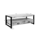 Couchtisch Britt | 120 cm | vier Schubladen - Starfurn