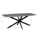 Esstisch Elegance Schwarz | 240 cm | Dänisch oval - Starfurn