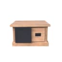 Quadratischer Couchtisch Noa, naturbelassenes Mangoholz, 80 cm - Starfurn