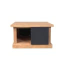 Quadratischer Couchtisch Noa, naturbelassenes Mangoholz, 80 cm - Starfurn