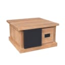 Quadratischer Couchtisch Noa, naturbelassenes Mangoholz, 80 cm - Starfurn