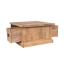 Quadratischer Couchtisch Noa, naturbelassenes Mangoholz, 80 cm - Starfurn