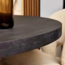 Runder Esstisch Denver, schwarzes Mangoholz, 110 cm - Starfurn