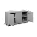 Sideboard Brüssel Braun | 150 cm - Starfurn