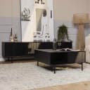 Couchtisch Madison Schwarz | 80 cm | Quadratisch - Starfurn