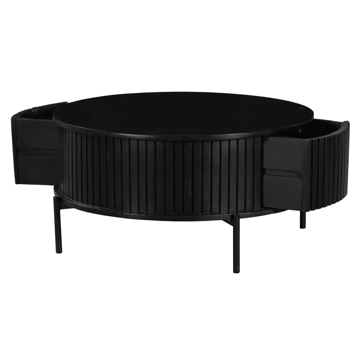 Couchtisch Madison Schwarz | 80 cm | Rund - Starfurn