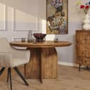 Runder Esstisch Tense Natur-Mangoholz 150 cm - Starfurn