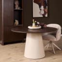 Runder Esstisch Madison, braunes Mangoholz, 150 cm - Starfurn