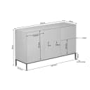 Sideboard Madison Natur | 165 cm - Starfurn