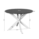 Runder Esstisch Madison Natur-Mangoholz 110 cm - Starfurn