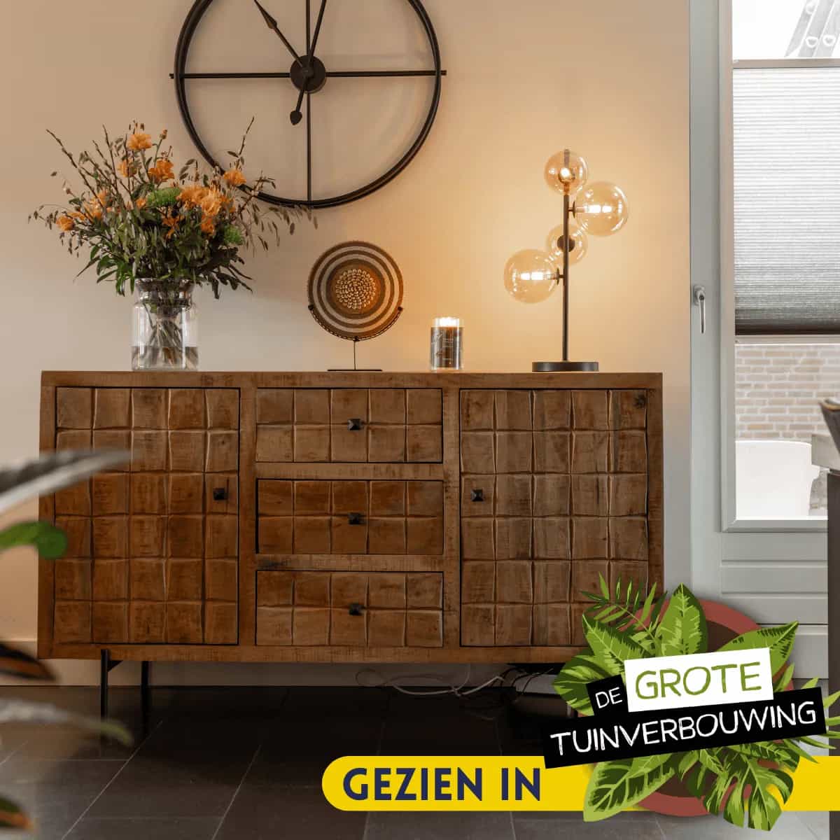 Sideboard Brandy Natur-Mangoholz 160 cm