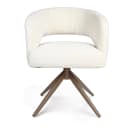 Esszimmerstuhl Demi | Off White | Beine Bronze | Mit Armlehne - Starfurn
