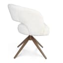 Esszimmerstuhl Demi | Off White | Beine Bronze | Mit Armlehne - Starfurn
