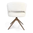 Esszimmerstuhl Demi | Off White | Beine Bronze | Mit Armlehne - Starfurn