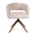 Esszimmerstuhl Demi | Beige | Beine Bronze | Mit Armlehnen - Starfurn