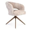 Esszimmerstuhl Demi | Beige | Beine Bronze | Mit Armlehnen - Starfurn