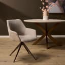 Drehbarer Esszimmerstuhl Daisy Beige - Starfurn