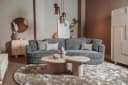 Melzo Beistelltisch rund beige 60 cm - Tower Living