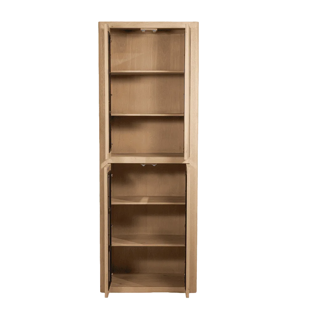 Tenna Aufbewahrungsschrank natur 80 cm - Tower Living