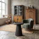 Asti Beistelltisch rund schwarz 40 cm - Tower Living