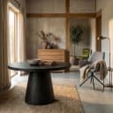 Asti Beistelltisch rund schwarz 60 cm - Tower Living