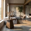 Asti Beistelltisch quadratisch braun 60 cm - Tower Living