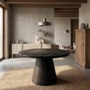Asti Esstisch rund schwarz 130 cm - Tower Living